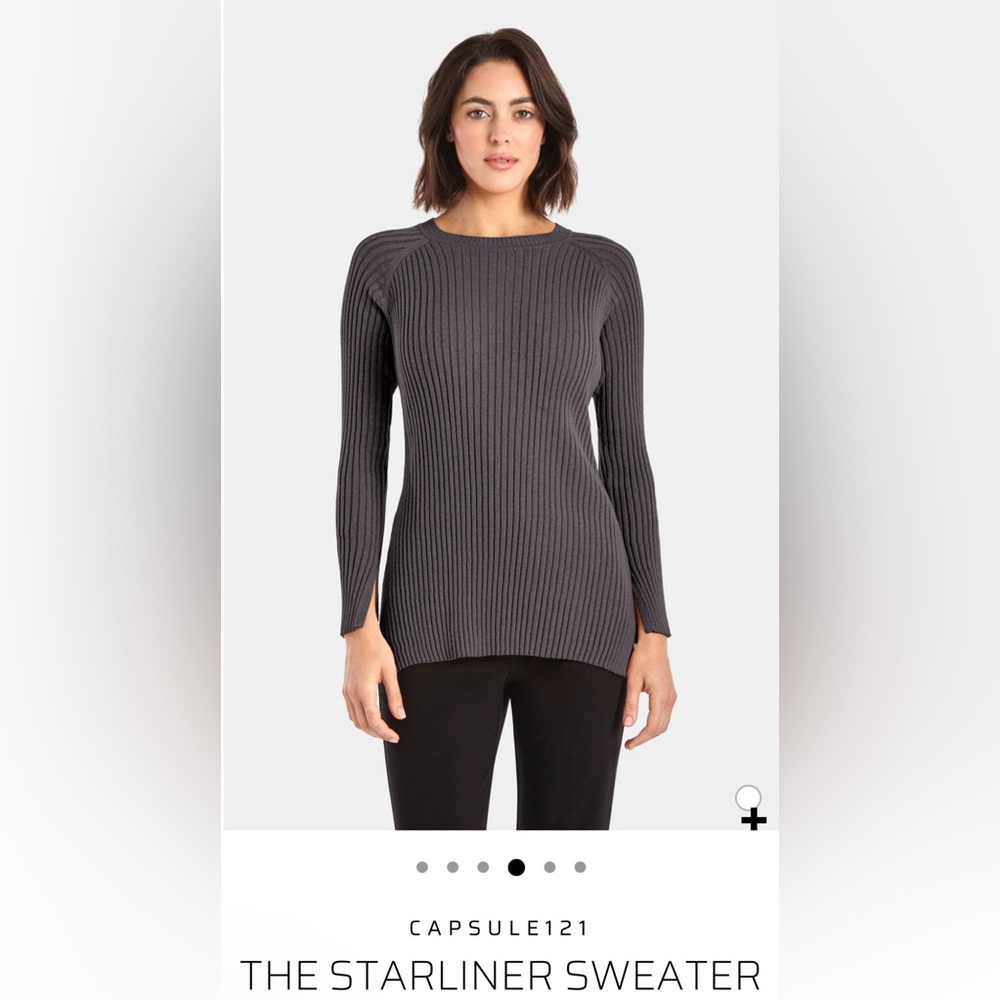 Gray Ribbed Sweater. Size small. NWT